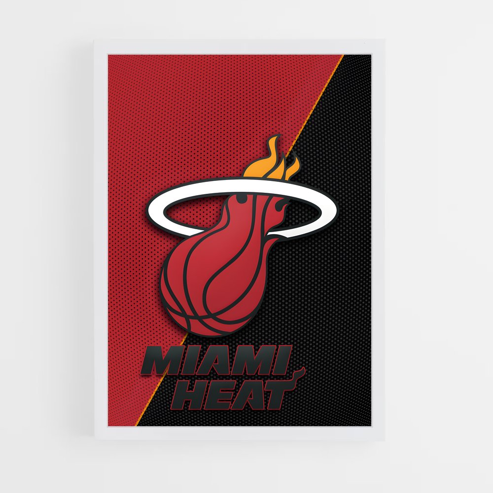 Poster Heat Wave – affiche Basketball (vue 3)